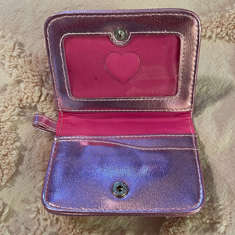 Mini Pink Glitter Sparkly Wallet/Coin Purse - Picture 4 of 6